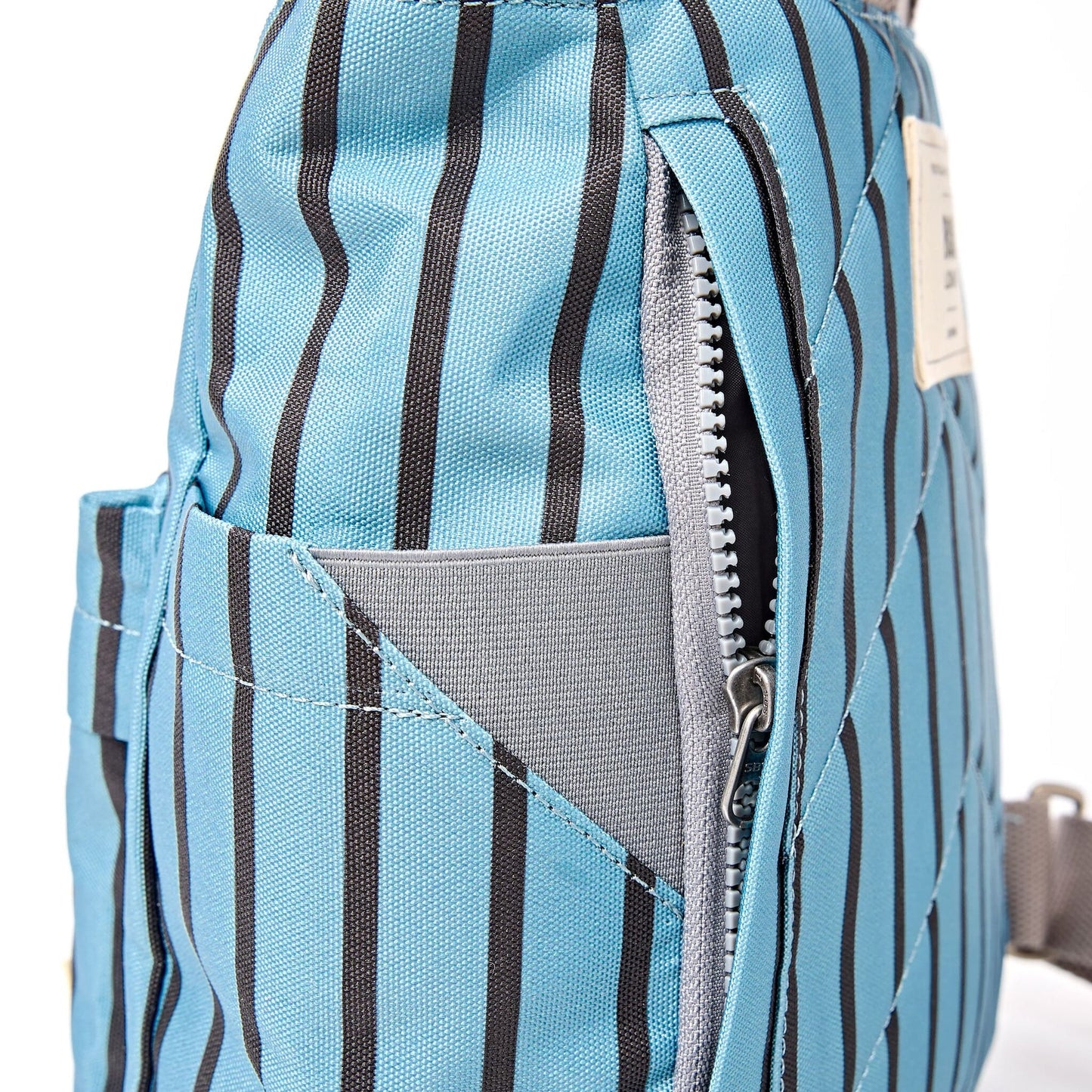 Roka - Canfield Roll Top Backpack in Blue Stripe