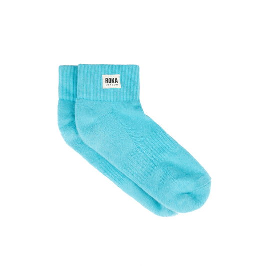 Roka - Wembley Organic Cotton Socks - Aquatic Awe