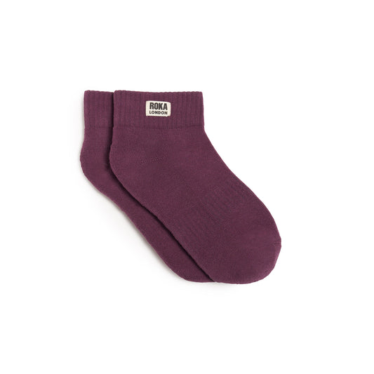 Roka - Wembley Organic Cotton Socks - Berry