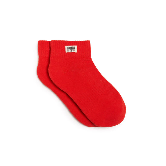 Roka - Wembley Organic Cotton Socks - Cranberry