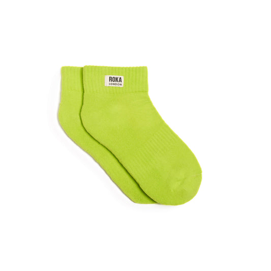 Roka - Wembley Organic Cotton Socks - Lime