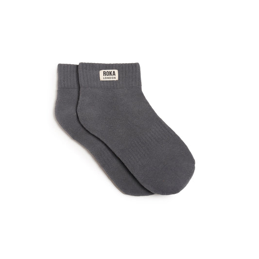Roka - Wembley Organic Cotton Socks - Smoke
