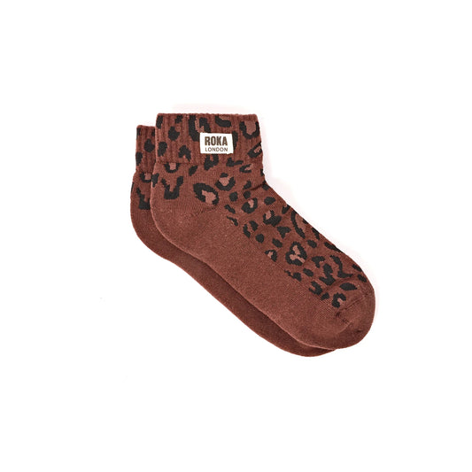 Roka - Wembley Organic Cotton Socks - Mini Leopard