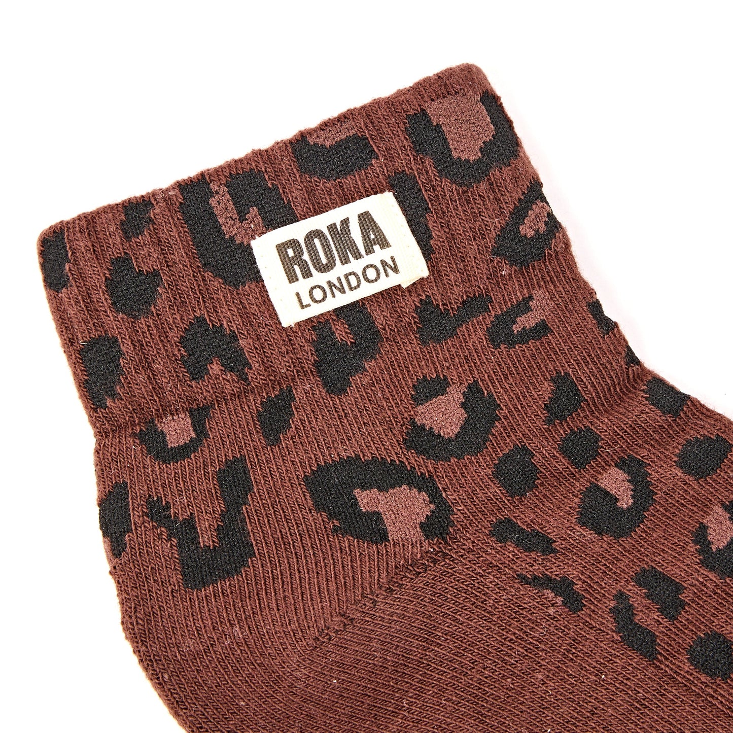Roka - Wembley Organic Cotton Socks - Mini Leopard