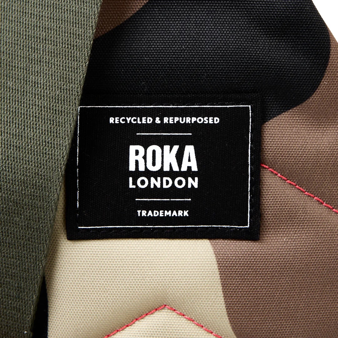 Roka - Vintage Camo Willesden B Recycled Canvas - Large