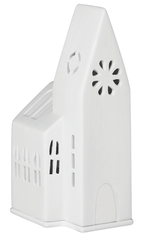 Rader - Small Church - Porcelain Tea Light House