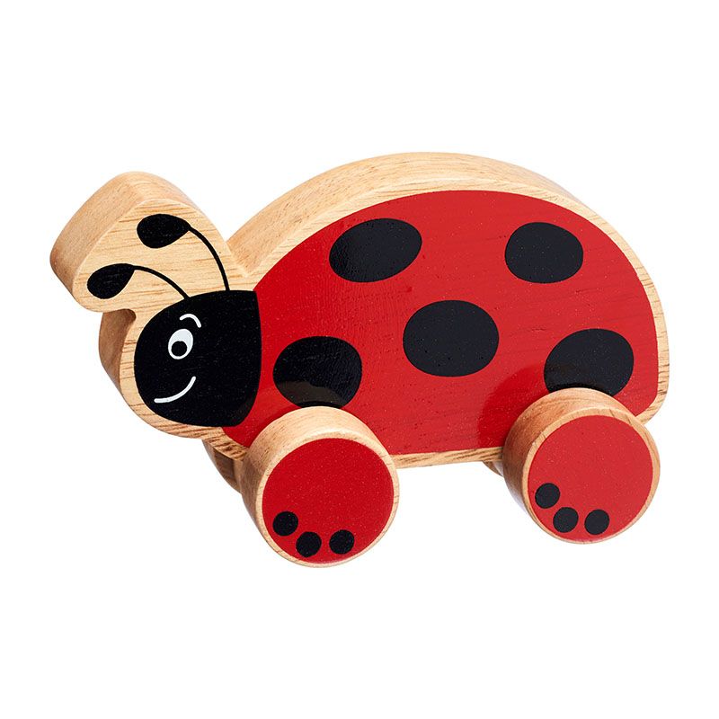 Lanka Kade - Wooden Ladybird Push Along Toy