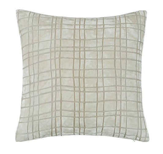 Paul Moneypenny - DrunkPlaid Ivory Cushion