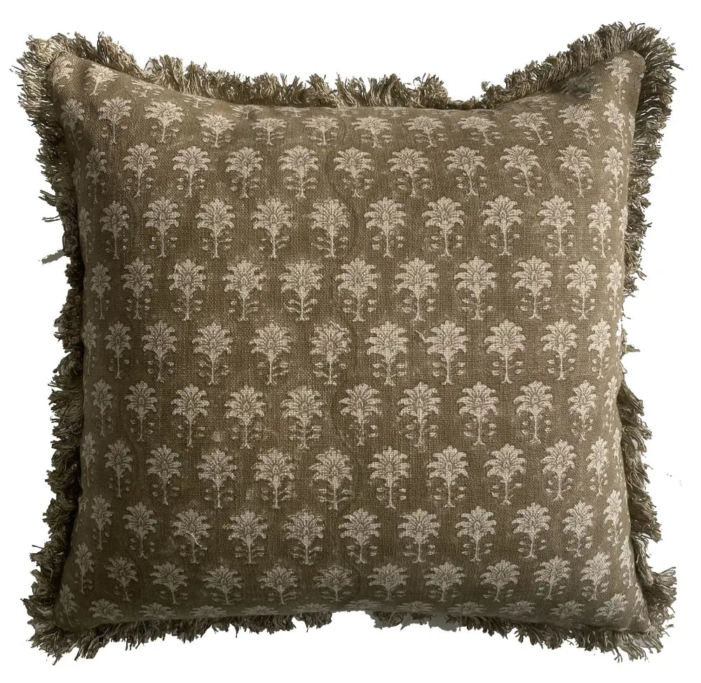 Malini - Sarika Olive Cushion