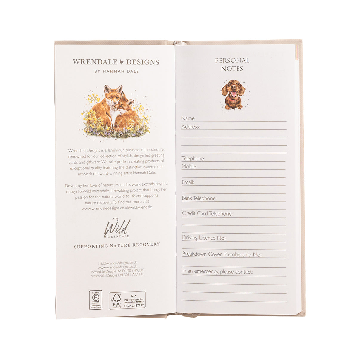 Wrendale Designs - Slim Diary 2027