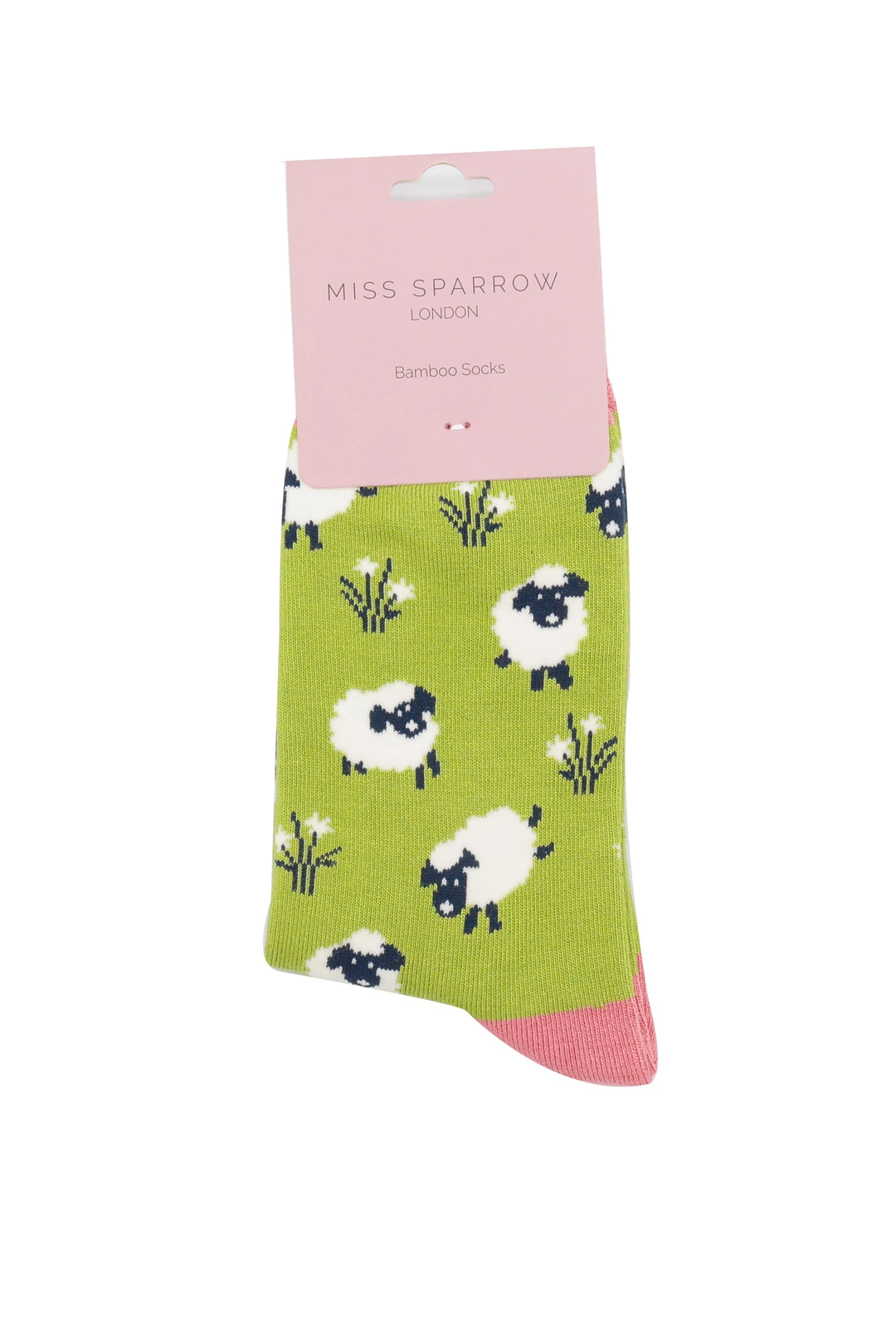 Miss Sparrow - Leaping Sheep Socks - Green