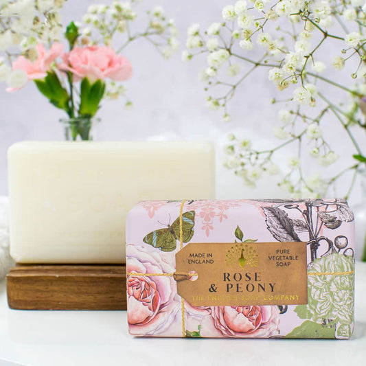 The English Soap Company - Rose & Peony Soap Bar