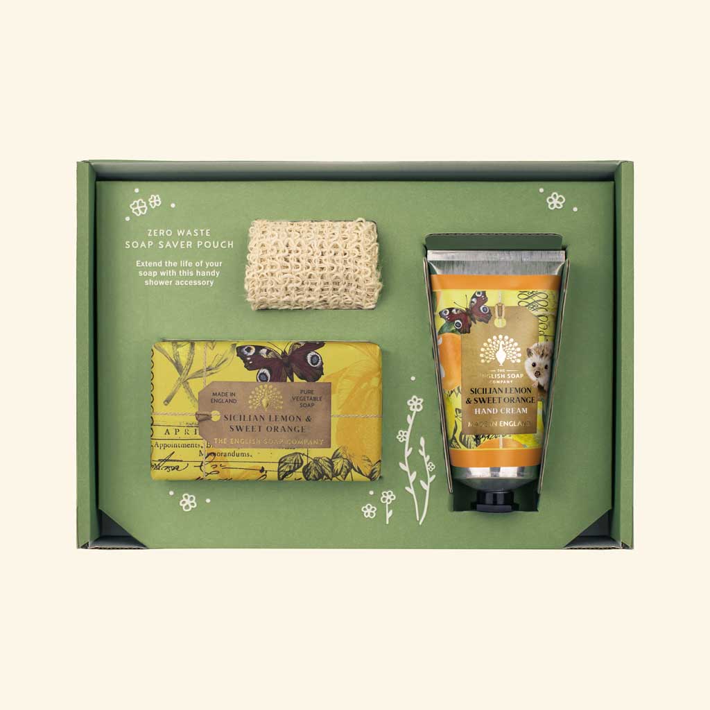 The English Soap Company - Trio Hand & Body Gift Set - Sicillian Lemon & Sweet Orange