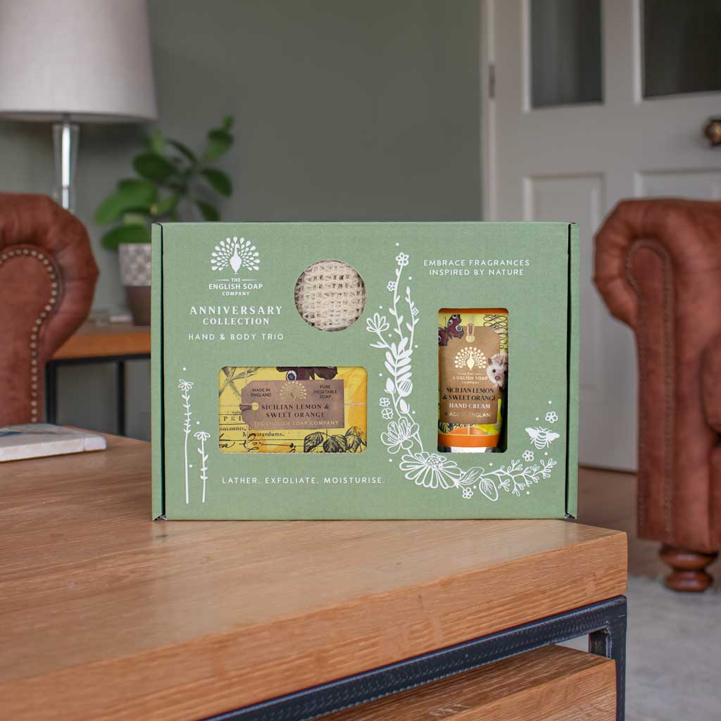 The English Soap Company - Trio Hand & Body Gift Set - Sicillian Lemon & Sweet Orange