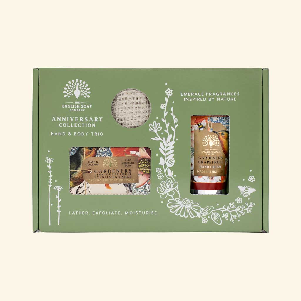 The English Soap Company - Trio Hand & Body Gift Set - Gardeners Grapefruit