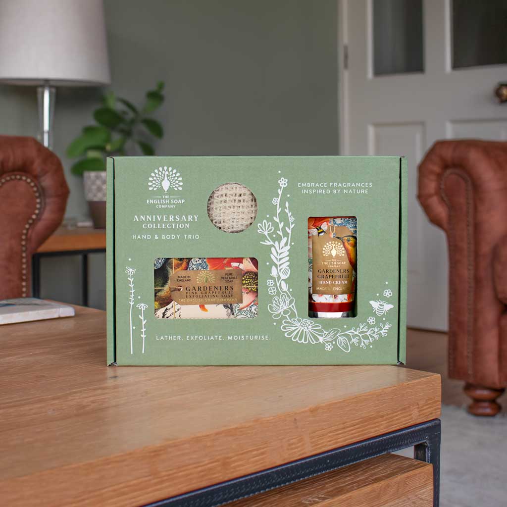 The English Soap Company - Trio Hand & Body Gift Set - Gardeners Grapefruit