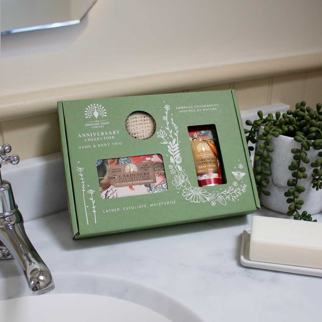 The English Soap Company - Trio Hand & Body Gift Set - Gardeners Grapefruit
