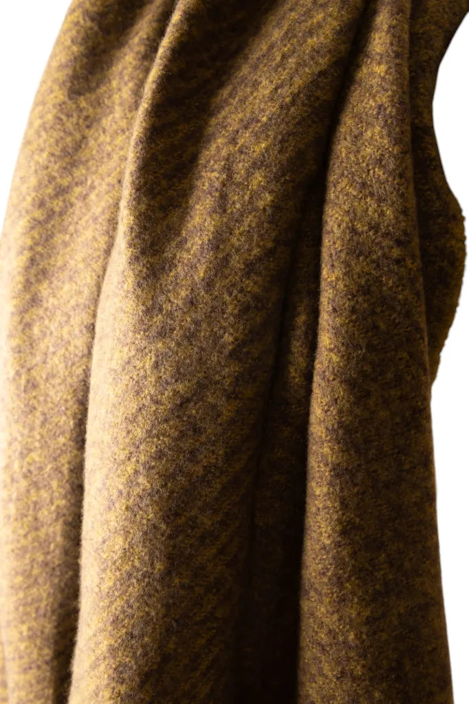 Jess & Lou - Green & Cappuccino Flecked Winter Scarf