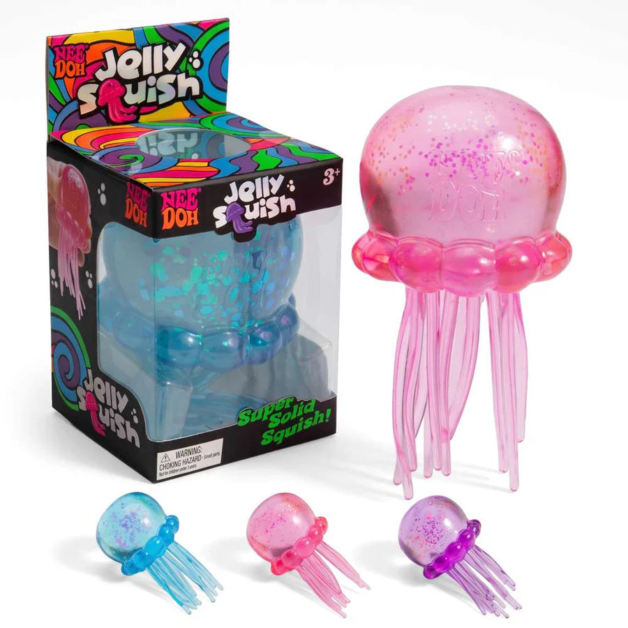 Needoh - Jelly Squish Squeezy Stretchy Jellyfish Fidget Toy - Maximum One Per Customer