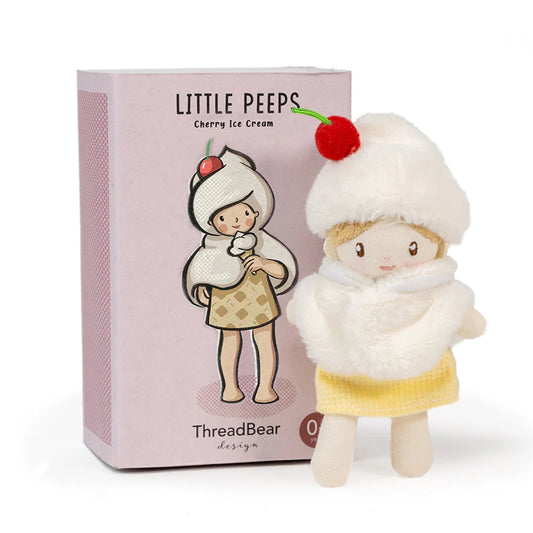 Threadbear - Little Peeps Cherry Ice Cream Doll