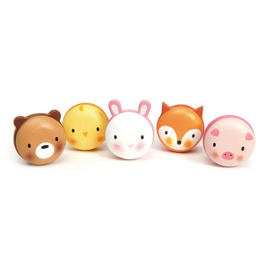 Tender Leaf -  Wooden Animal Macarons