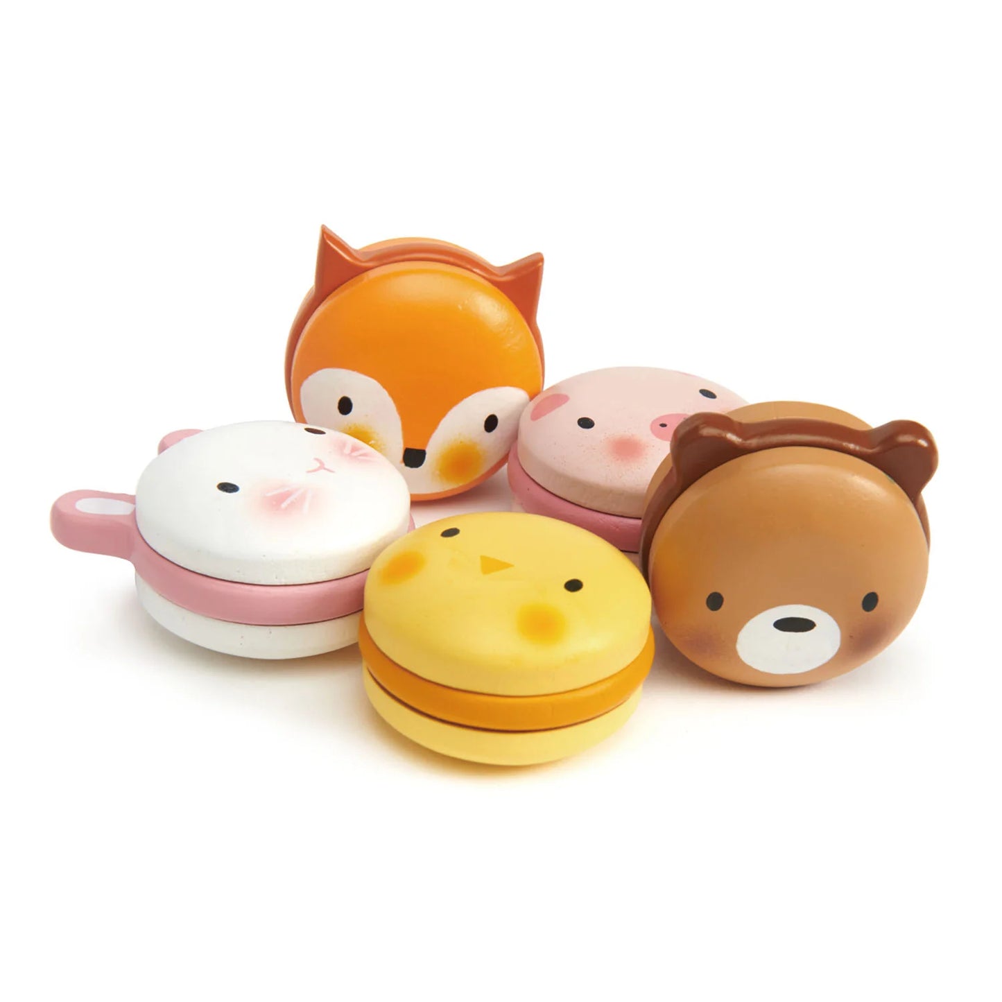 Tender Leaf -  Wooden Animal Macarons