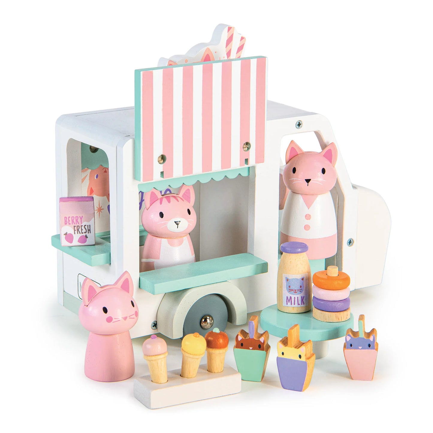 Tender Leaf Toys - Kittys Milkshake Van