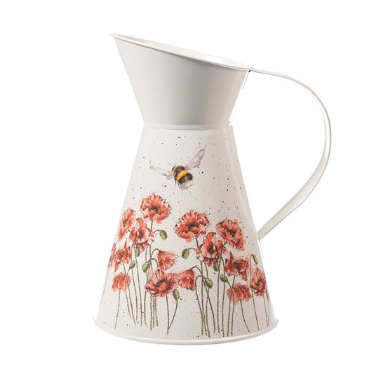 Wrendale Designs - 'Flight of the Bumblebee' Poppy & Bee Flower Jug