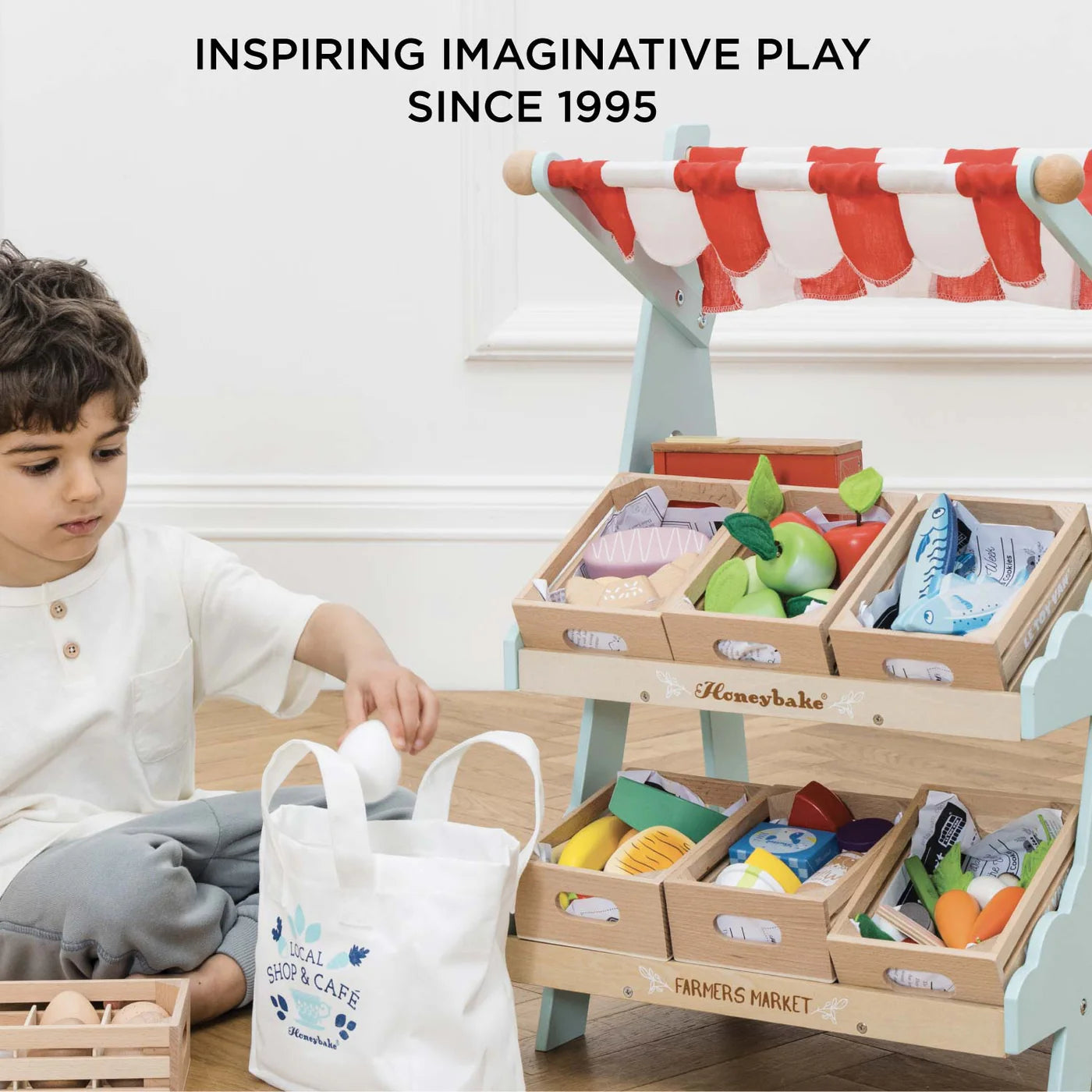 Le Toy Van - Wooden Market Stall & Fruit Play Food
