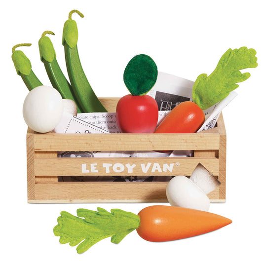 Le Toy Van - Harvest Vegetables Wooden Market Crate