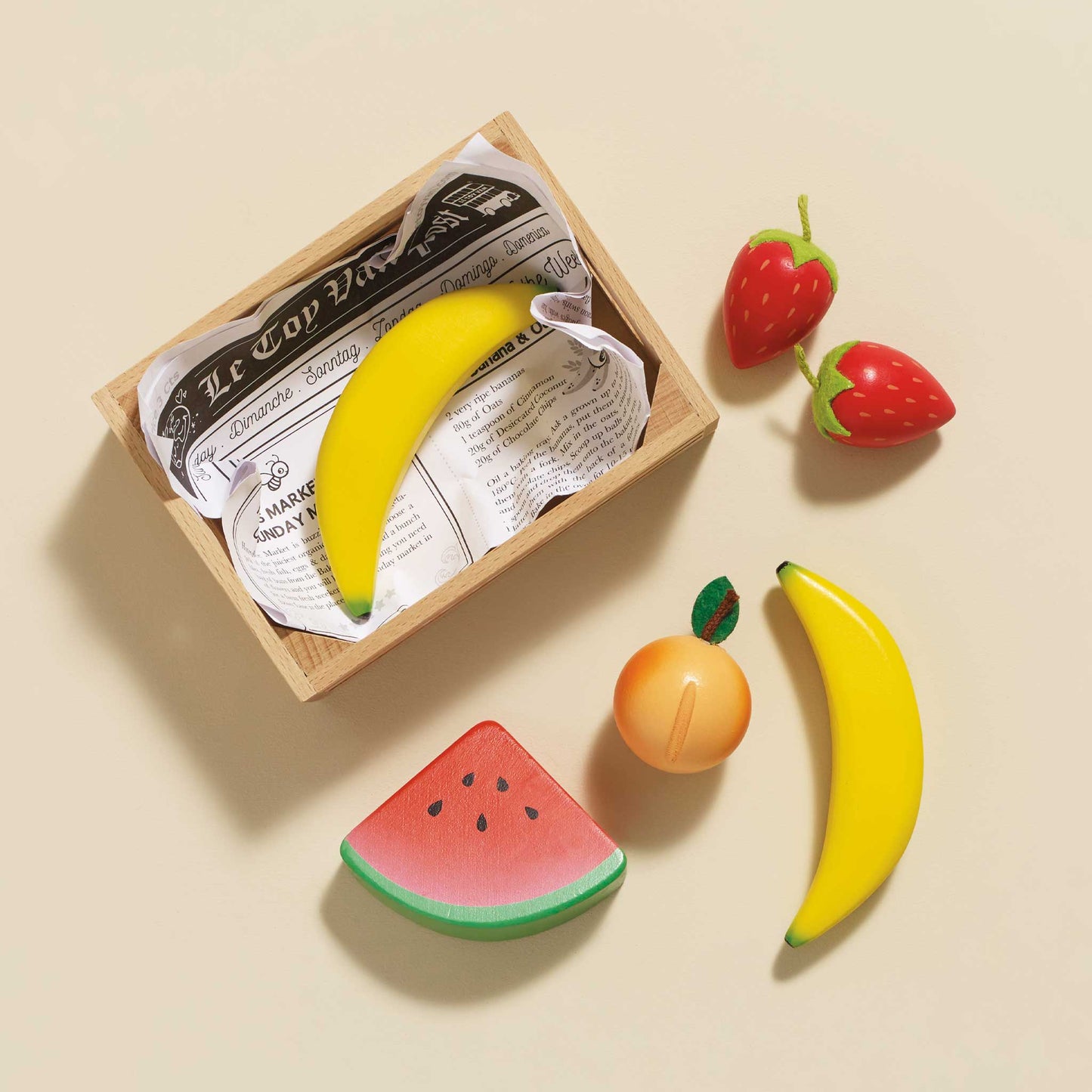 Le Toy Van - Smoothie Fruits Wooden Market Crate
