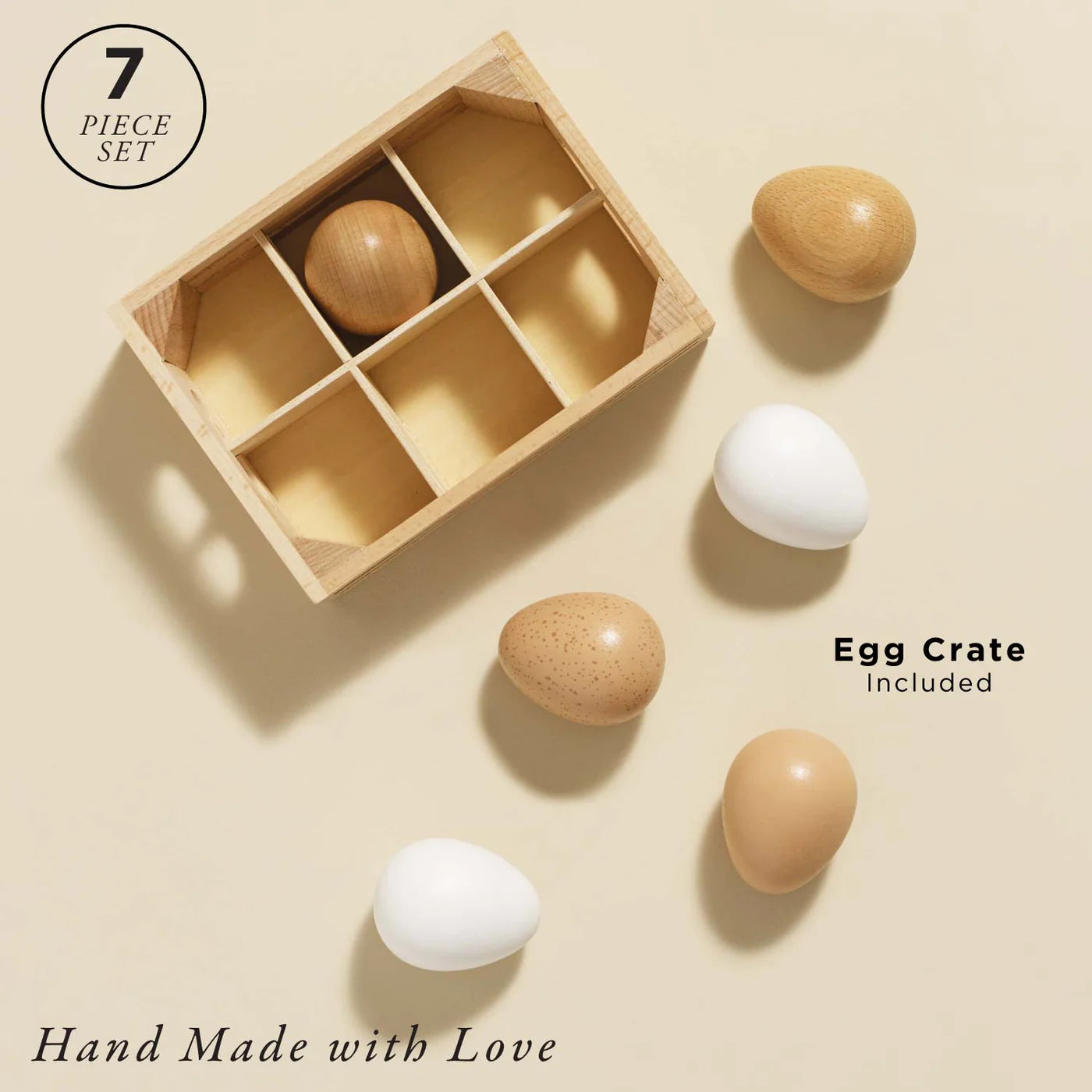 Le Toy Van - Wooden Farm Eggs Market Crate