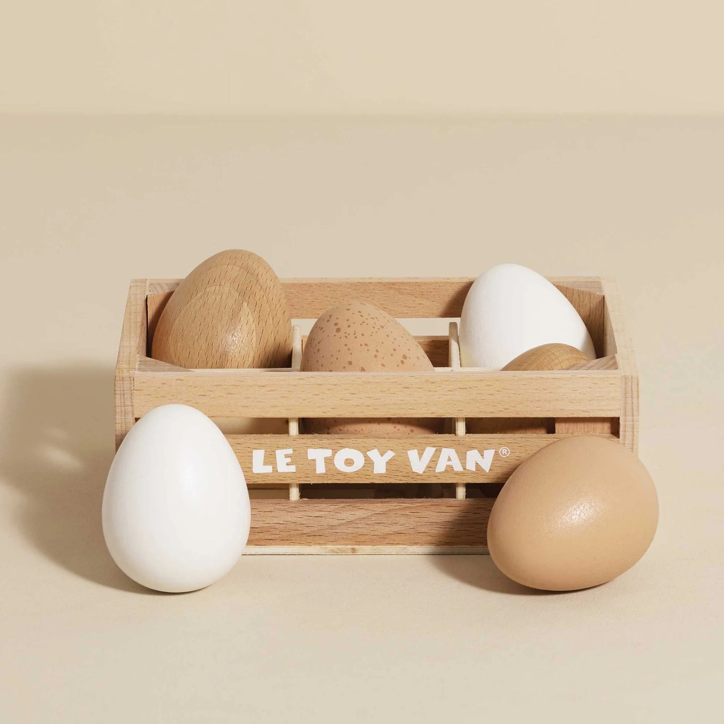 Le Toy Van - Wooden Farm Eggs Market Crate