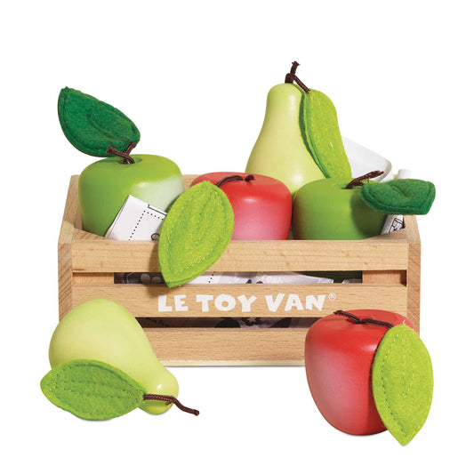 Le Toy Van - Orchard Fruits Wooden Apples & Pears Market Crate