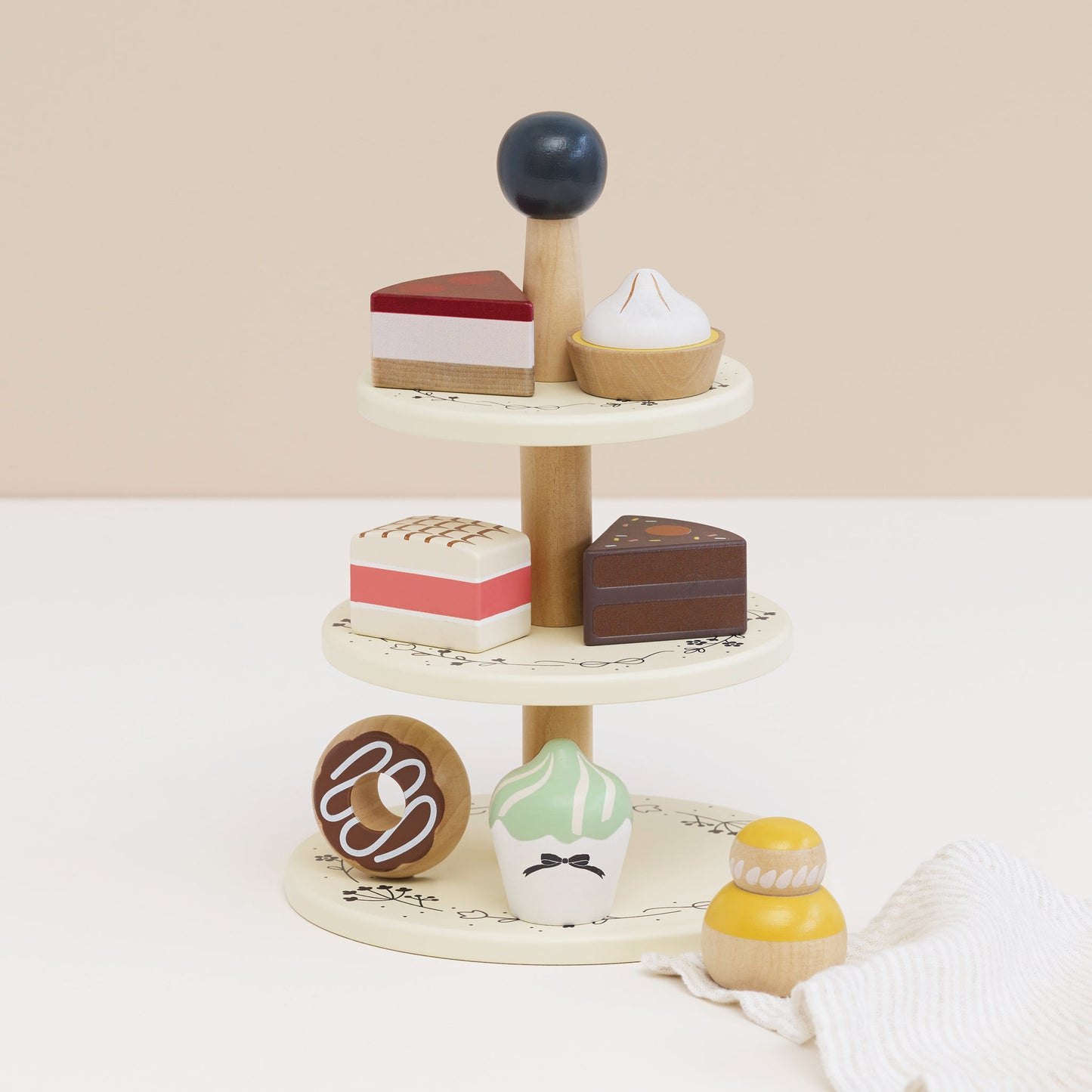 Le Toy Van - Wooden Three Tier Patisserie Cake Stand
