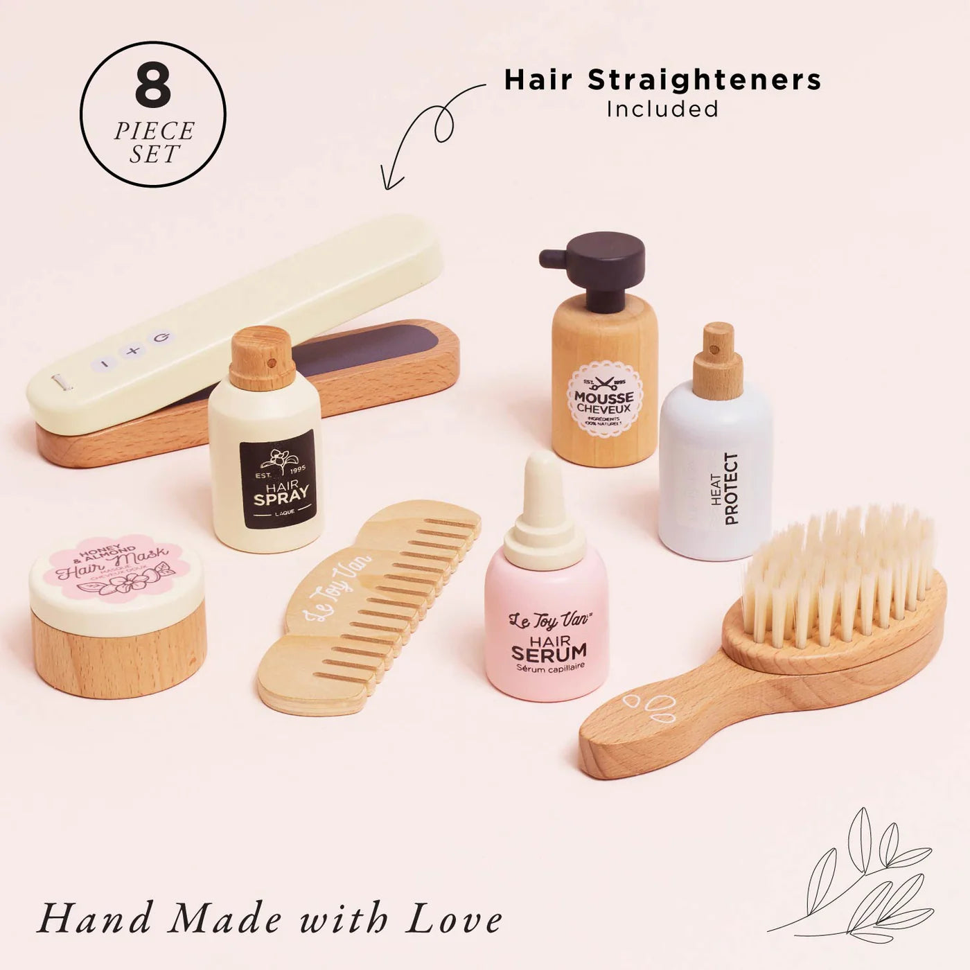 Le Toy Van - Wooden Hair Care & Straighteners Set