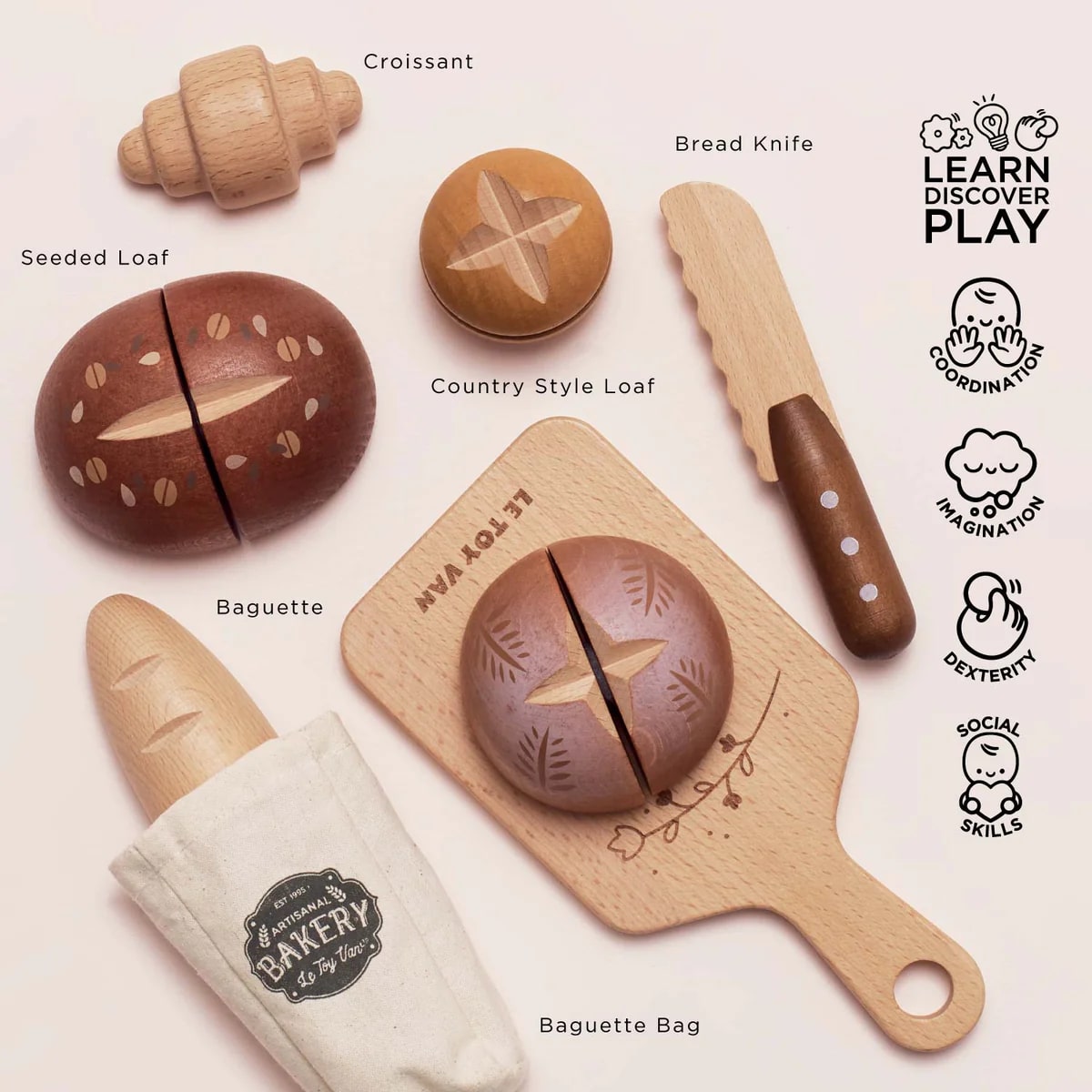 Le Toy Van - Wooden Artisan Bread Set