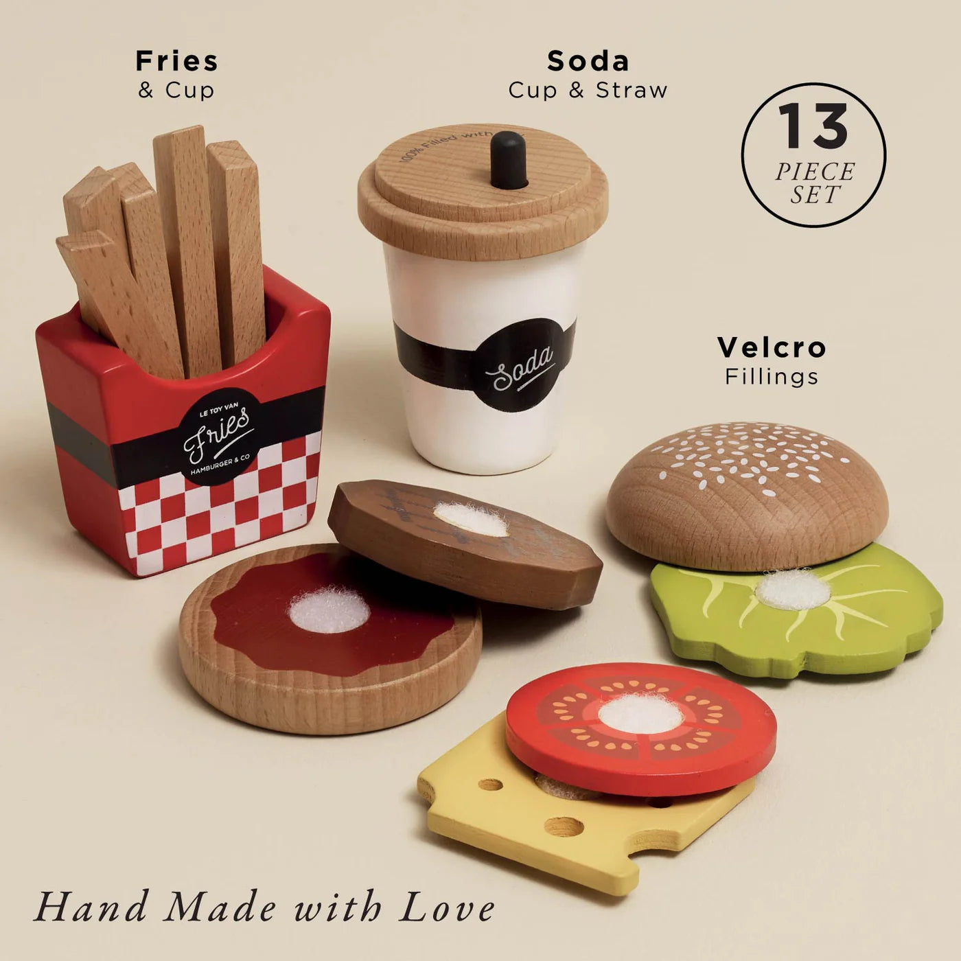 Le Toy Van - Wooden Gourmet Hamburger Set