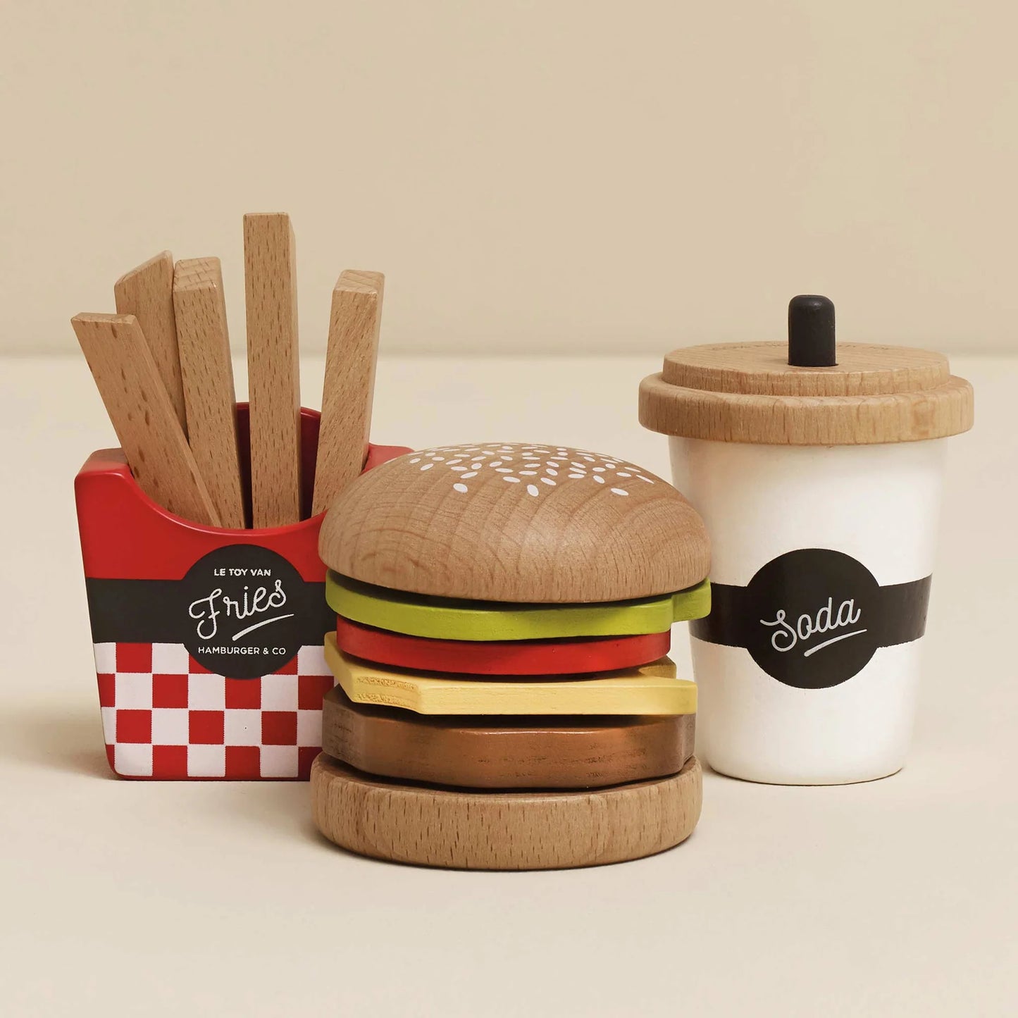 Le Toy Van - Wooden Gourmet Hamburger Set