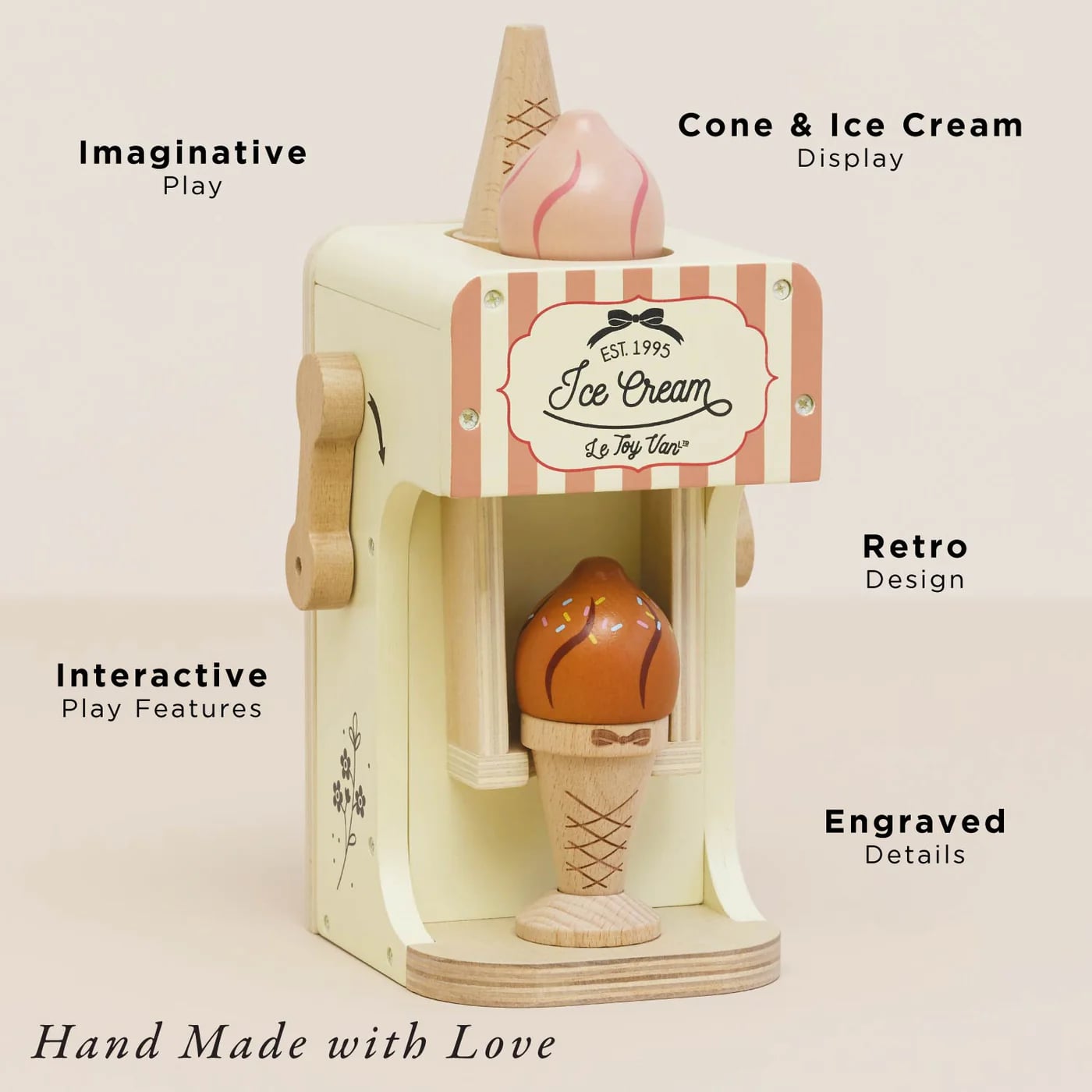 Le Toy Van - Ice Cream Machine & Play Food Cones