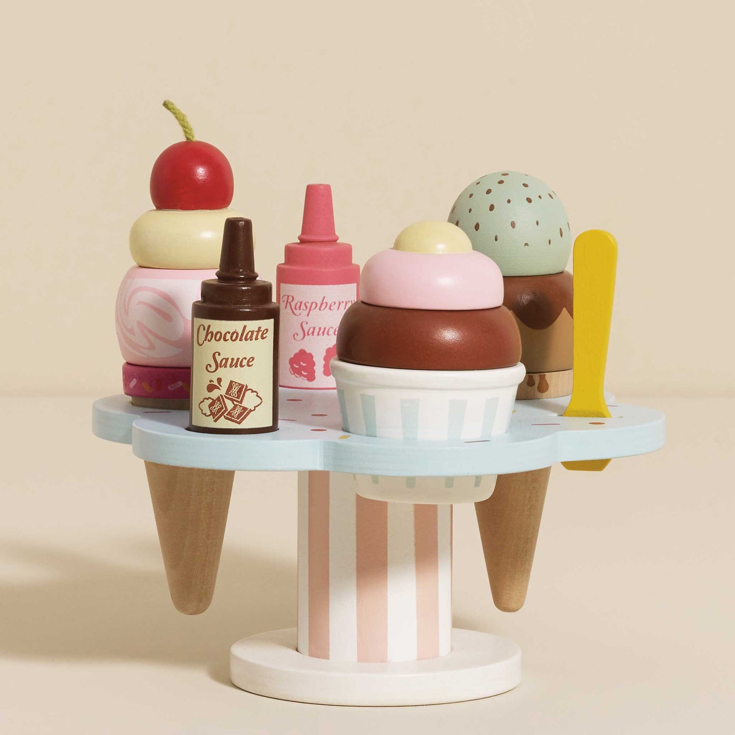 Le Toy Van - Wooden Ice Cream Stand & Toppings