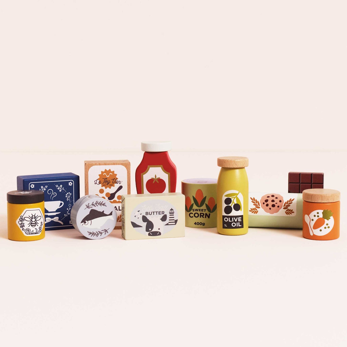 Le Toy Van - Wooden Groceries Basket Set & Scanner