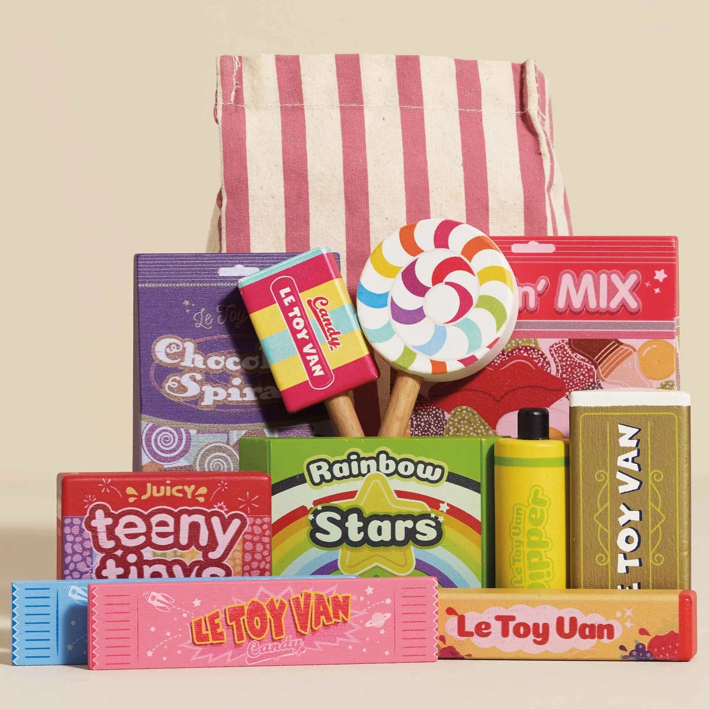 Le Toy Van - Wooden Retro Sweets and Candy Roleplay Set