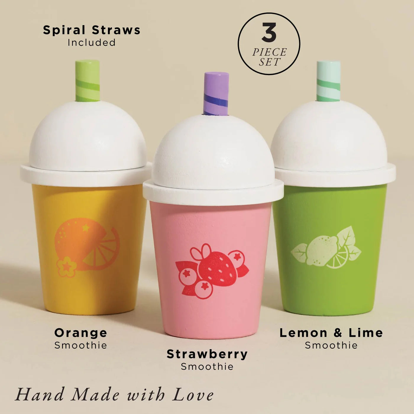 Le Toy Van - Wooden Take Away Smoothie Trio