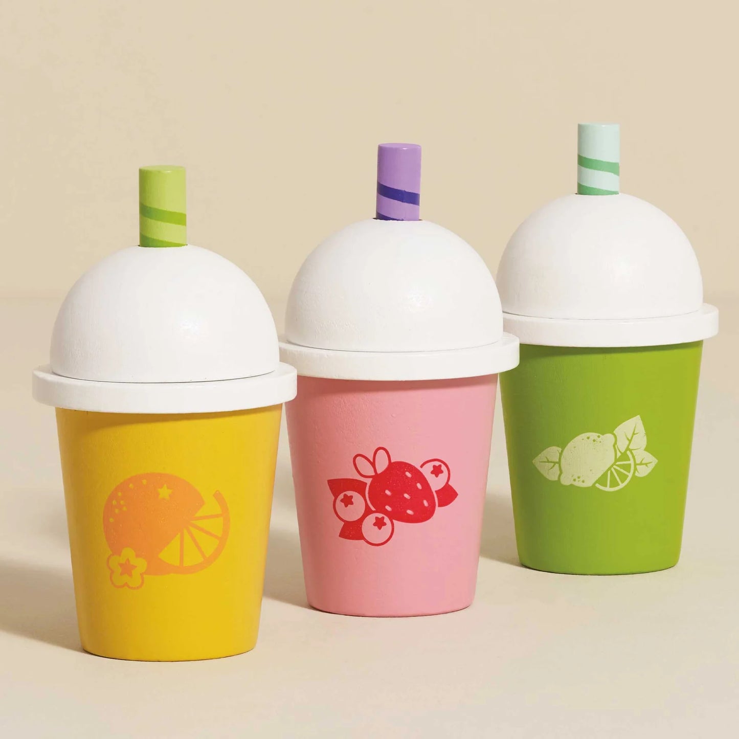 Le Toy Van - Wooden Take Away Smoothie Trio
