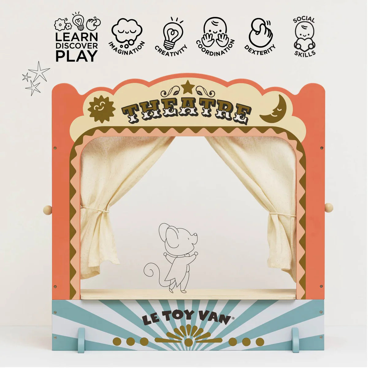 Le Toy Van - Wooden Tabletop Puppet Theatre