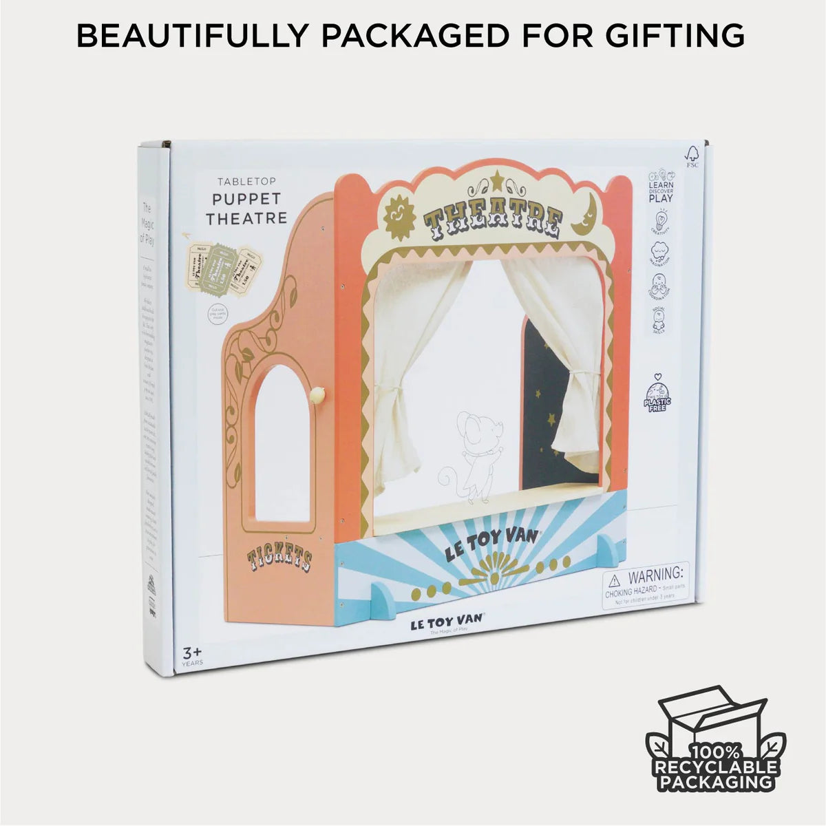 Le Toy Van - Wooden Tabletop Puppet Theatre