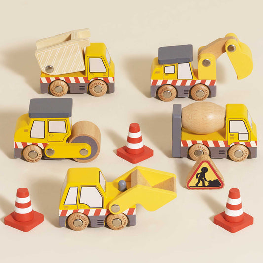 Le Toy Van - Wooden Construction Vehicle Set
