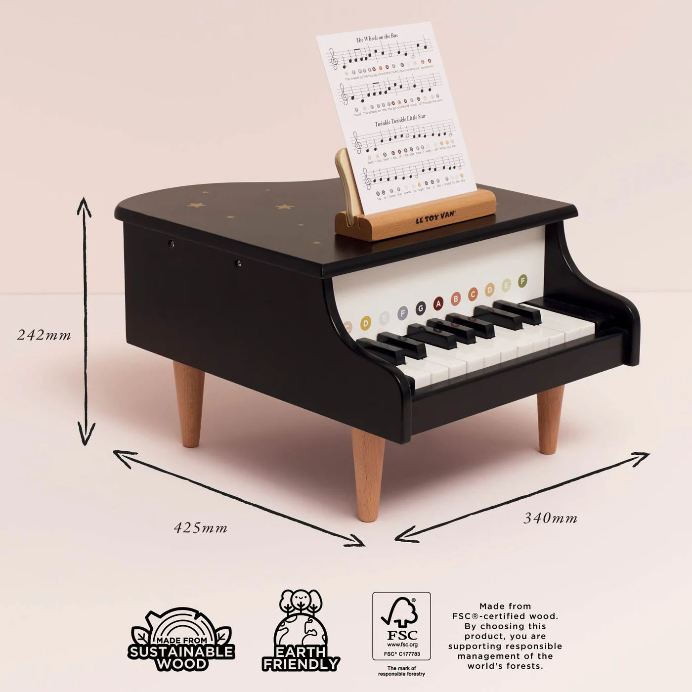 Le Toy Van - Wooden Grand Piano Toy