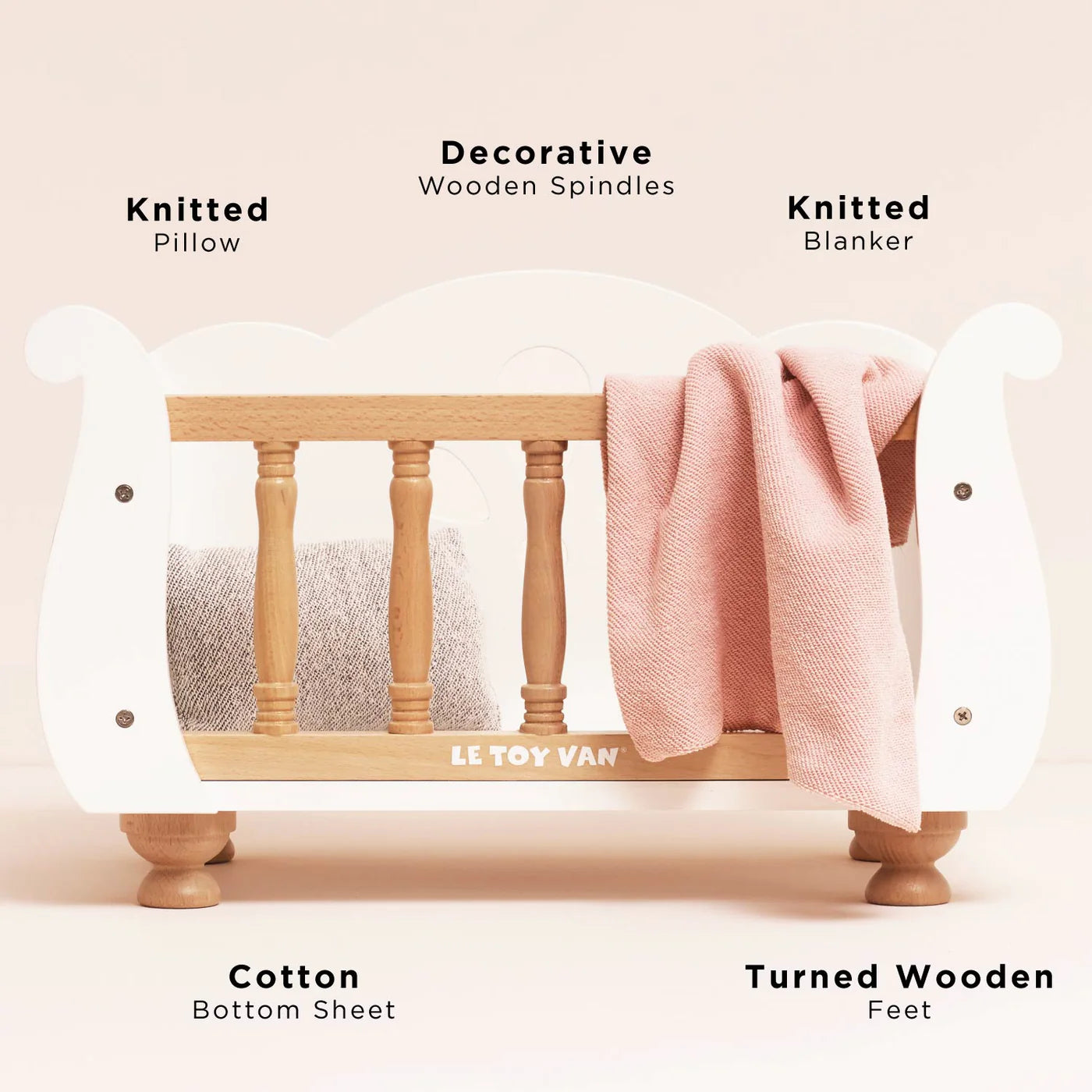 Le Toy Van - Wooden Dolls Cot
